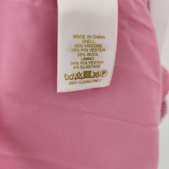 Kate Spade Pink Tweed Sleeveless Dress Sz 0 - Picture 6 of 14